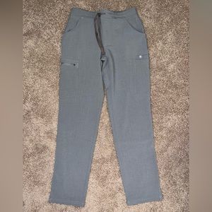 NWOT Figs Dark Space Grey Yola Petite Skinny Scrub Pants
